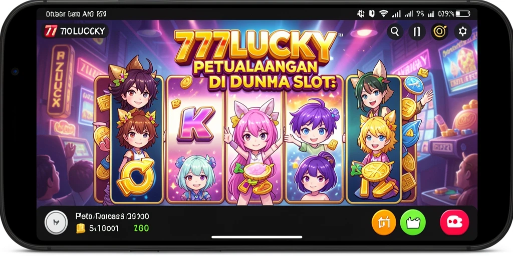 Tampilan gameplay 777LUCKY yang penuh warna dan menarik.
