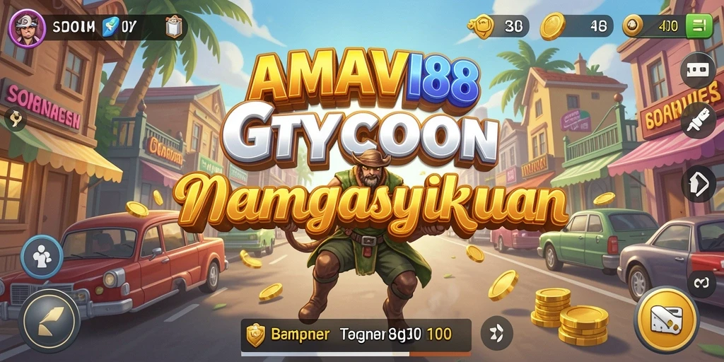 Screenshot utama AMAVI88 menampilkan pengalaman gameplay Tycoon yang menantang.