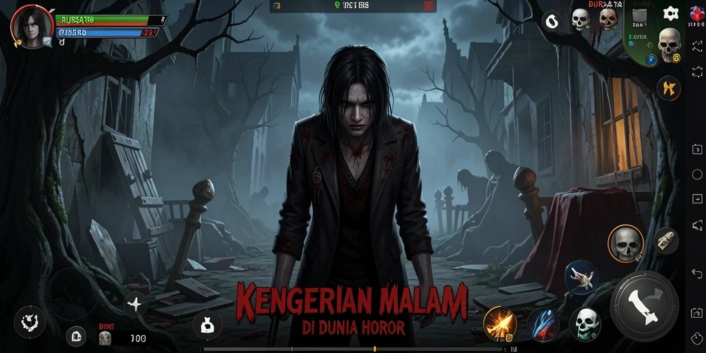 Screenshot BURSA188 menampilkan momen mencekam dalam gameplay horor.