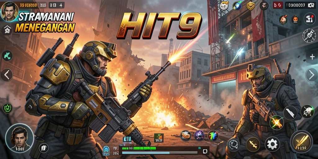 Screenshot gameplay HIT9 menampilkan strategi cerdas dalam aksi.