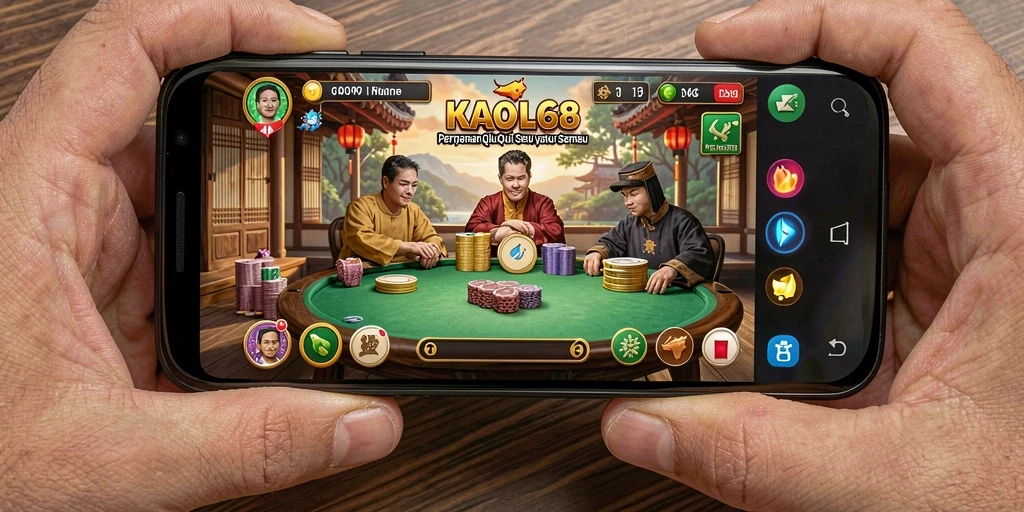 Tampilan gameplay seru QiuQiu di KAOL68.