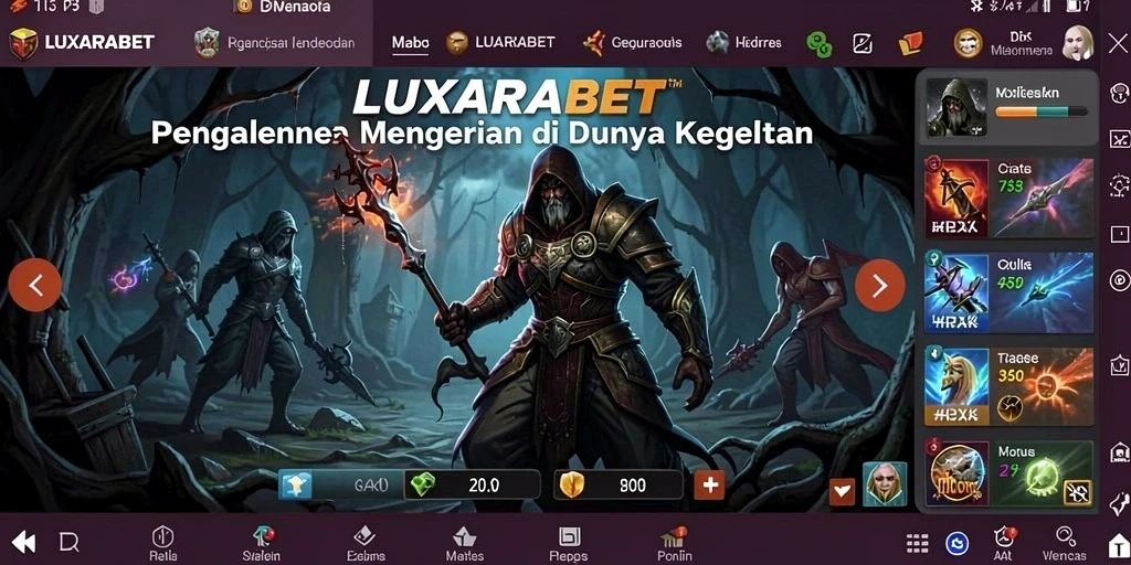 Gameplay kegelapan mengerikan di LUXARABET.
