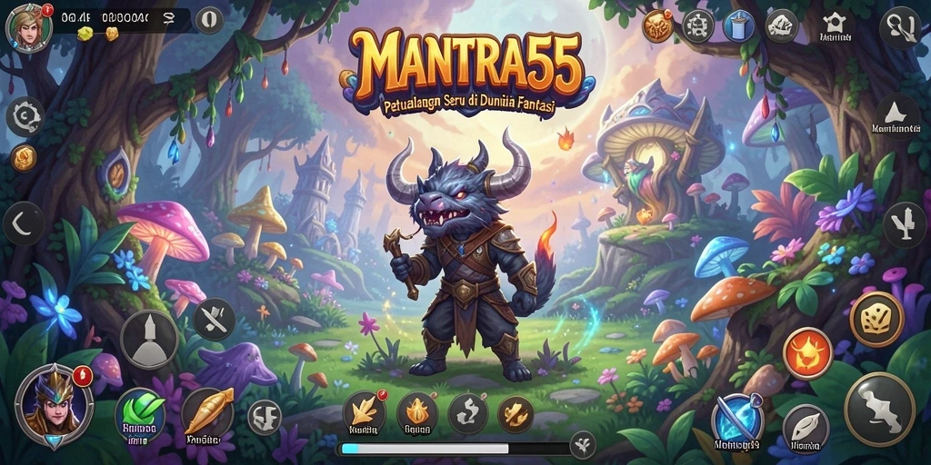 Tampilan menarik dari gameplay seru MANTRA55.