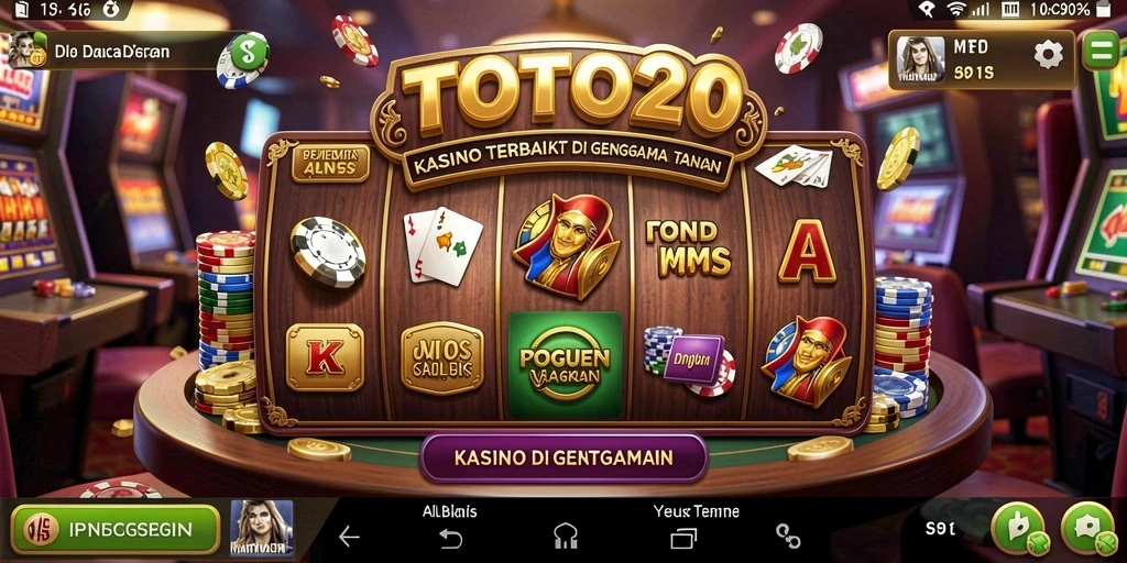 Tampilan menarik dari gameplay kasino di TOTO20.